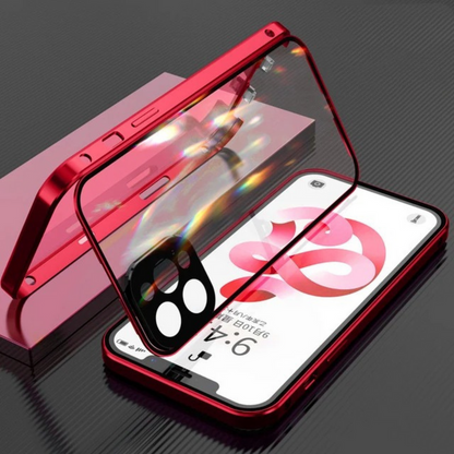 Exclusive Privacy iPhone Magnetic Glass Phone Case With 360° Protection  (Buy 1 Get 1)