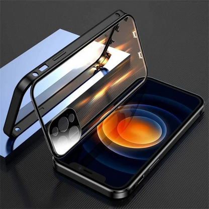 Exclusive Privacy iPhone Magnetic Glass Phone Case With 360° Protection  (Buy 1 Get 1)