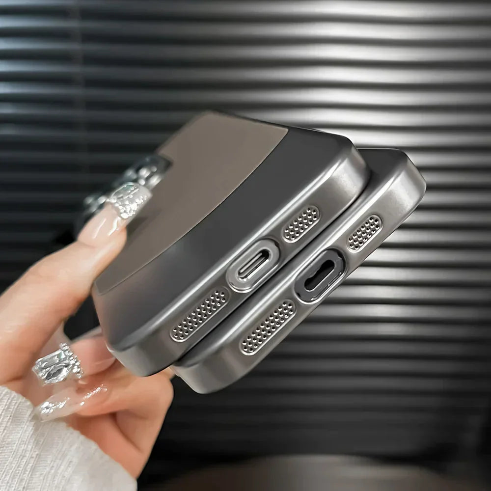 Premium Titanium Dual Tone Case- iPhone