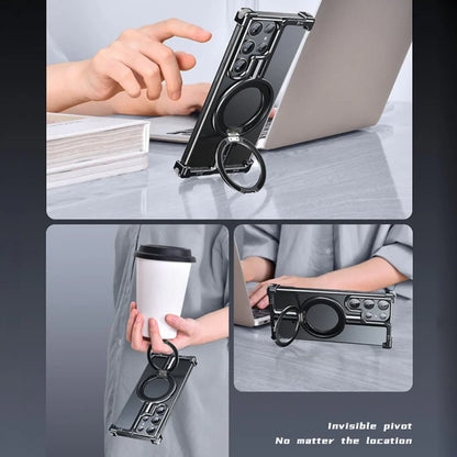 Corner Guard Magnetic Ring Stand Case- Samsung