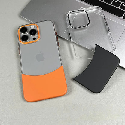 Dual-Tone Splicing Transparent Case- iPhone