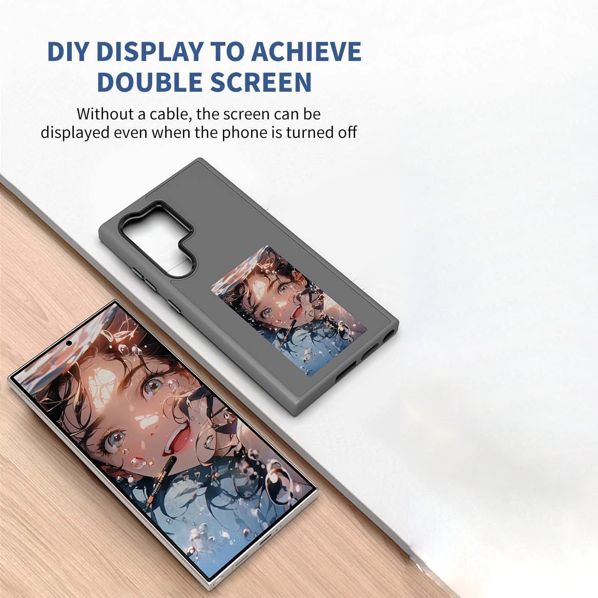 NFC Samsung DIY Smart Case with E ink technology