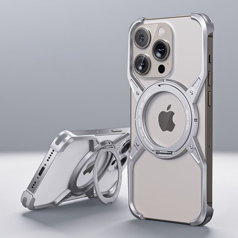 X Metal Rotating Minimal Magnetic Phone Case