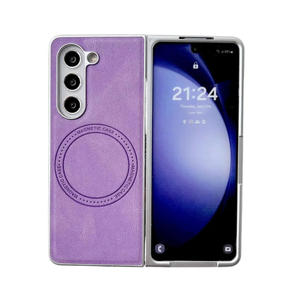 Leather Magnetic Case For Galaxy Z Fold Series