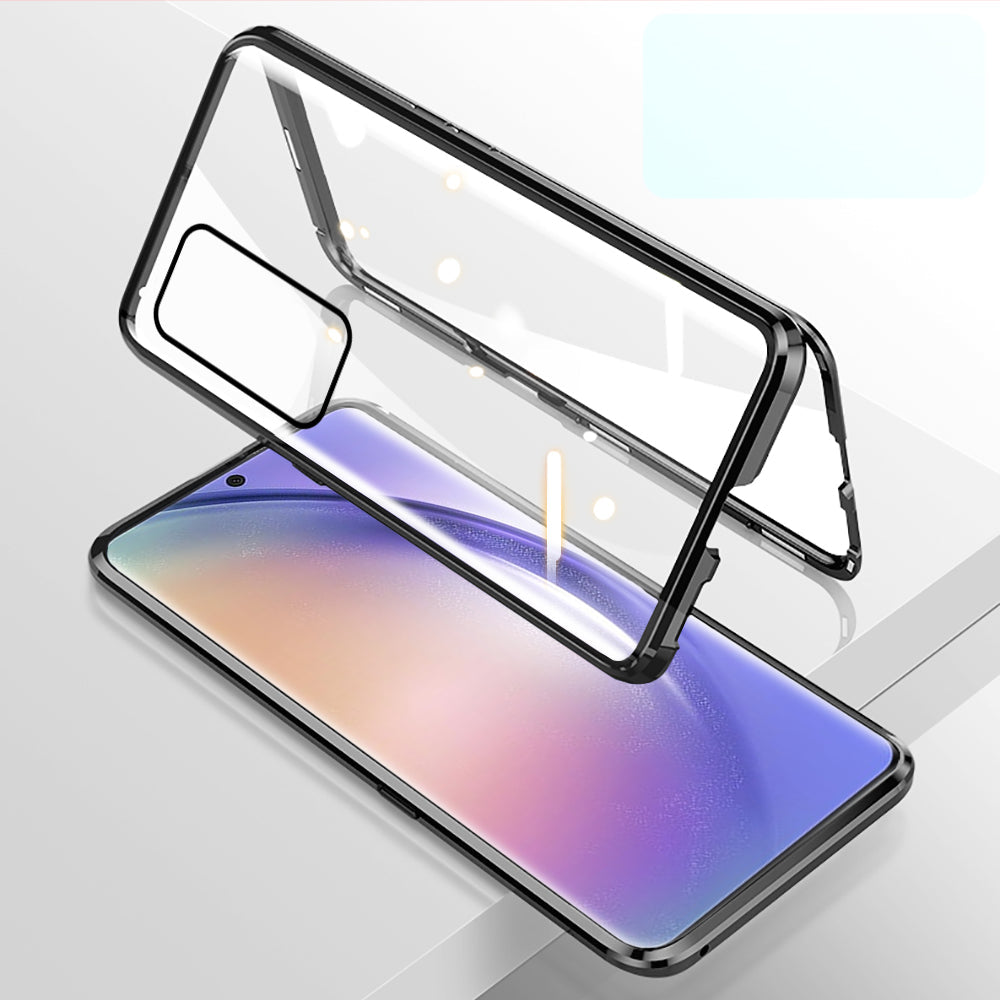 Samsung A72 Magnetic Case with Dual Glass on Front & Back