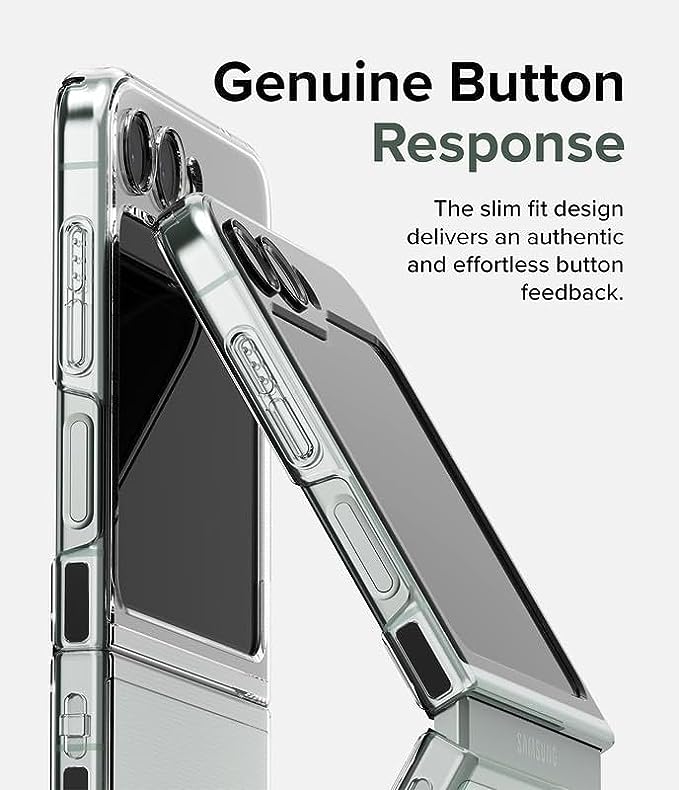 Thin Translucent Hard PC with Non-Slip Grip Protective Phone Cover for Z Flip5