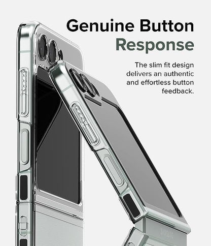 Thin Translucent Hard PC with Non-Slip Grip Protective Phone Cover for Z Flip5