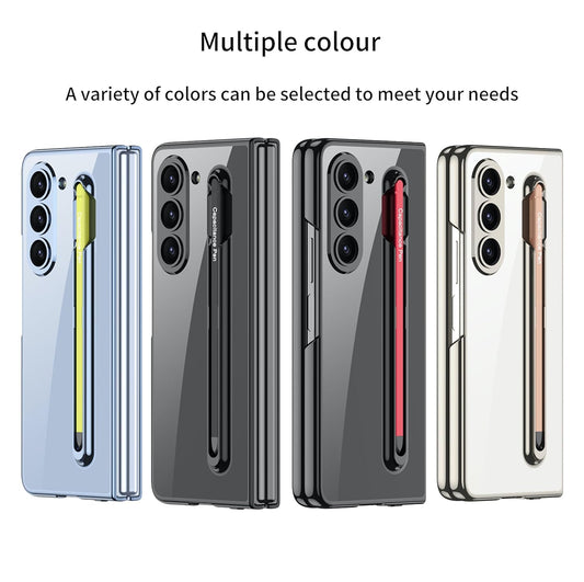 TRANSPARENT CASE WITH MAGNETIC HINGE & CAPACITANCE PEN FOR GALAXY Z FOLD 5