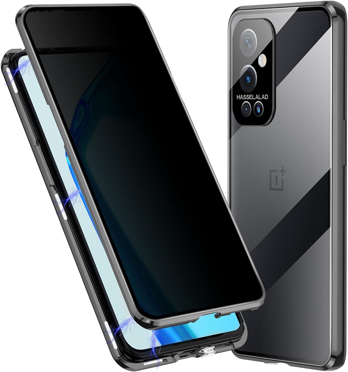 Exclusive Privacy OnePlus Magnetic Glass Phone Case With 360° Protection  (Buy 1 Get 1)