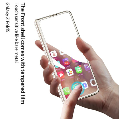 TRANSPARENT CASE WITH MAGNETIC HINGE & CAPACITANCE PEN FOR GALAXY Z FOLD 5