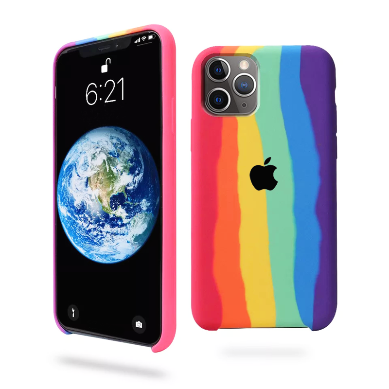 Rainbow Soft Silicone Case for iPhone 12 All Series