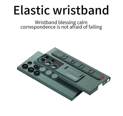 Premium Elastic Wrist-Band Holder Case For Galaxy S22 Ultra