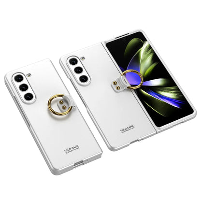 Ultra thin with metal ring foldable phone case for Samsung galaxy Z Fold 5