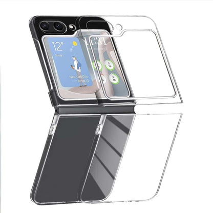 Thin Translucent Hard PC with Non-Slip Grip Protective Phone Cover for Z Flip5