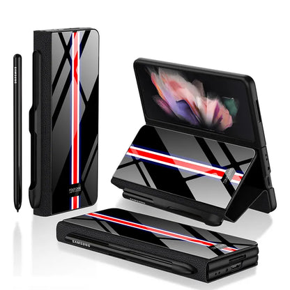 Luxury Strap Design Glass Samsung Galaxy Z Fold 5