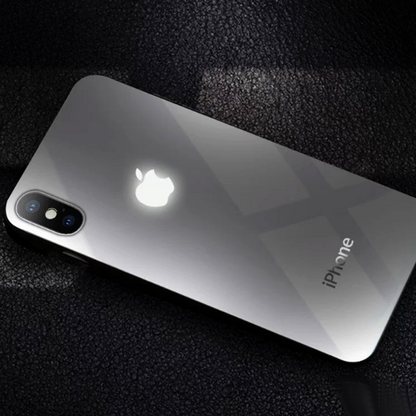 iPhone XR LED Logo Glass Back Case