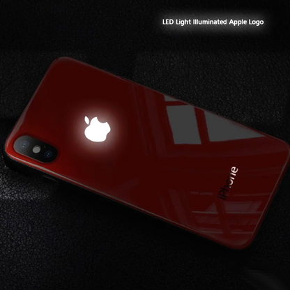 iPhone XR LED Logo Glass Back Case