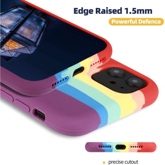 Rainbow Soft Silicone Case for iPhone 12 All Series