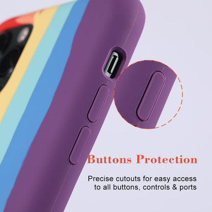 Rainbow Soft Silicon Case For iPhone X/XS