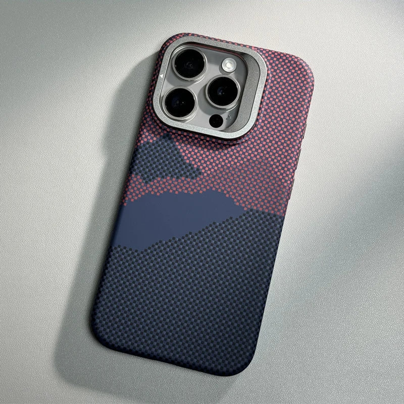 Mountain Texture Kickstand Cover- iPhone