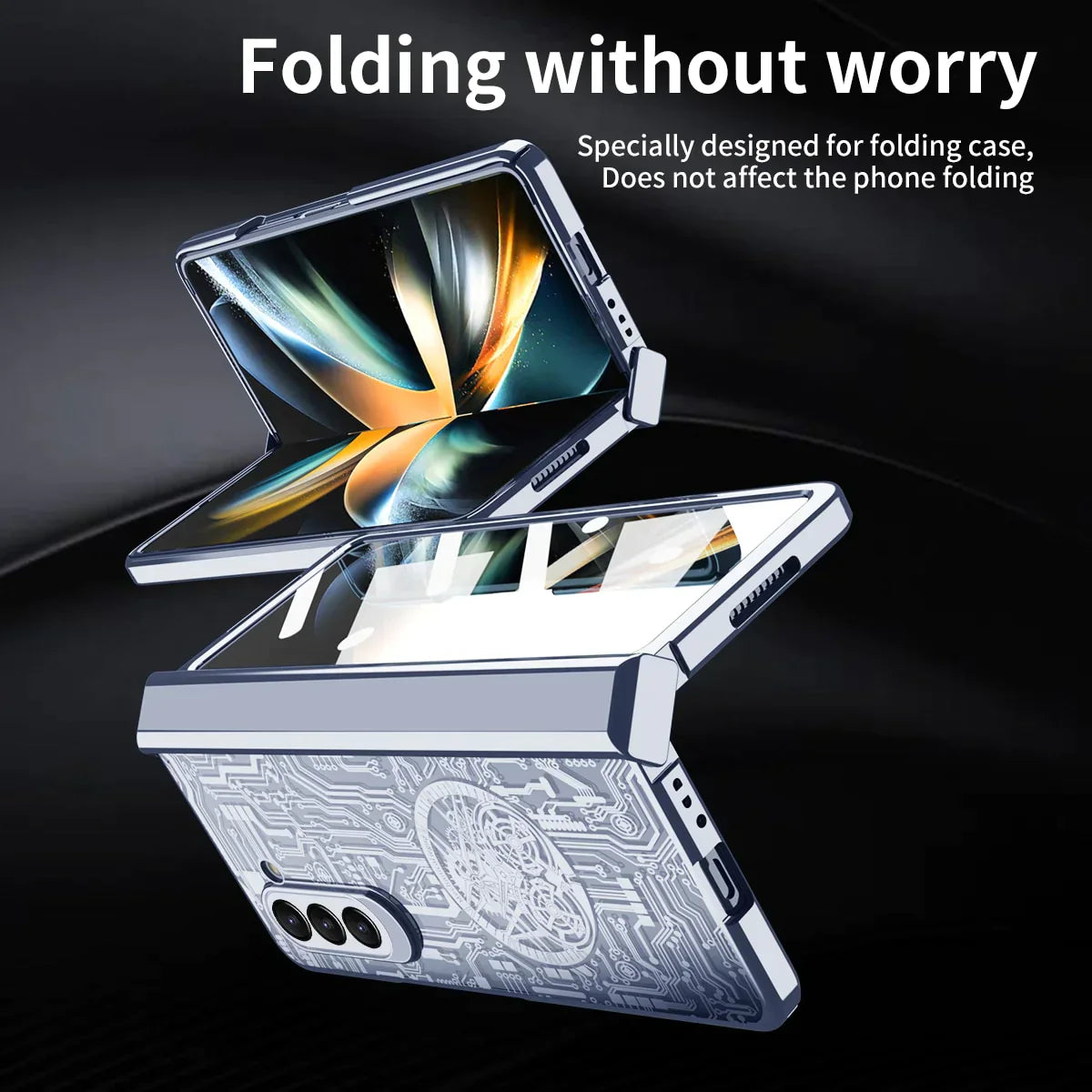 Mechanical Design MagSafe RANSPARENT SHOCKPROOF COVER FOR SAMSUNG GALAXY Z FOLD 5