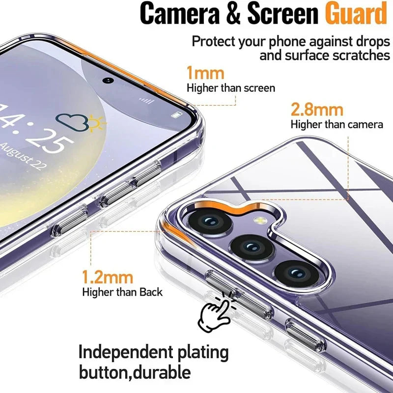 Crystal Clear Hard Case for Galaxy S24