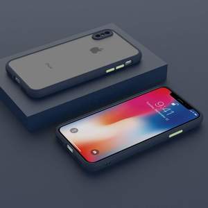 Smoke Silicon Matte Camera Close Case For iPhone X/ XS