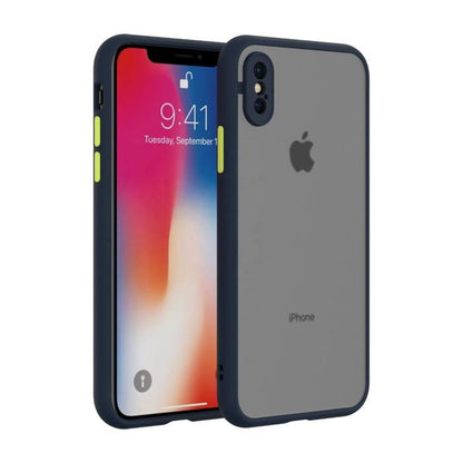 Smoke Silicon Matte Camera Close Case For iPhone X/ XS