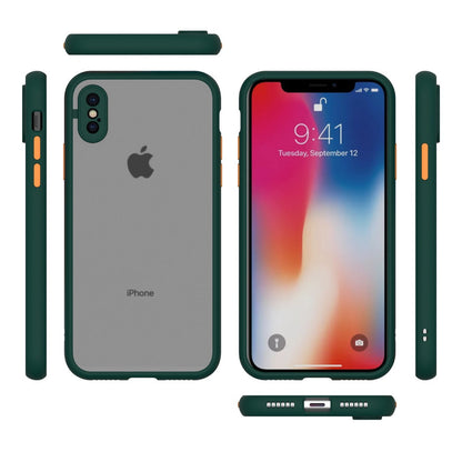 Smoke Silicon Matte Camera Close Case For iPhone X/ XS