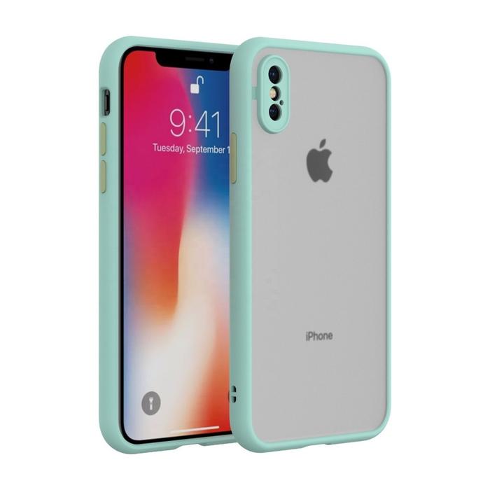 Smoke Silicon Matte Camera Close Case For iPhone X/ XS