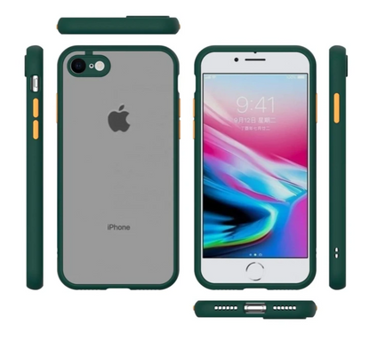 Smoke Silicon Matte Camera Closed Case For iPhone 7/8/SE 2020