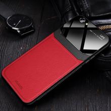 iPhone 8 Sleek Slim Leather Glass Case