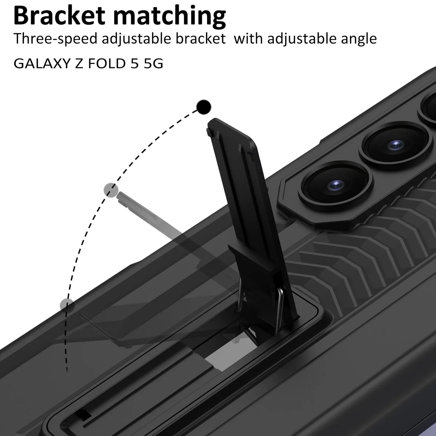 Shockproof Case With Bracket & Pen Holder For Samsung Galaxy Z Fold 5