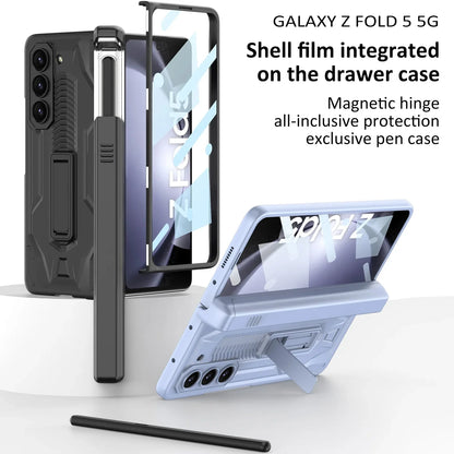 Shockproof Case With Bracket & Pen Holder For Samsung Galaxy Z Fold 5