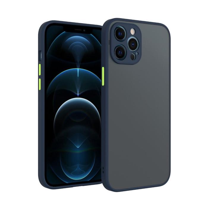 Smoke Silicon Matte Camera Closed Case For iPhone 12 Pro