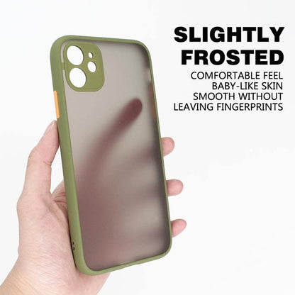 Smoke Silicon Matte Camera Closed Case For iPhone 12