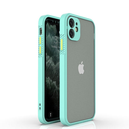 Smoke Silicon Matte Camera Closed Case For iPhone 12