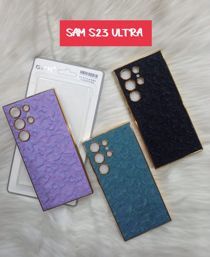 Electroplated Lux Pattern Phone Case for Samsung Galaxy S23 Ultra