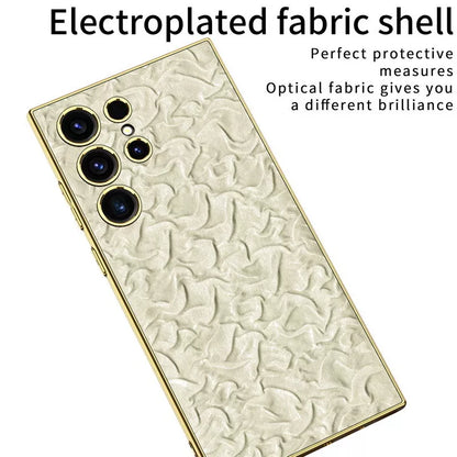 Electroplated Lux Pattern Phone Case for Samsung Galaxy S24Ultra