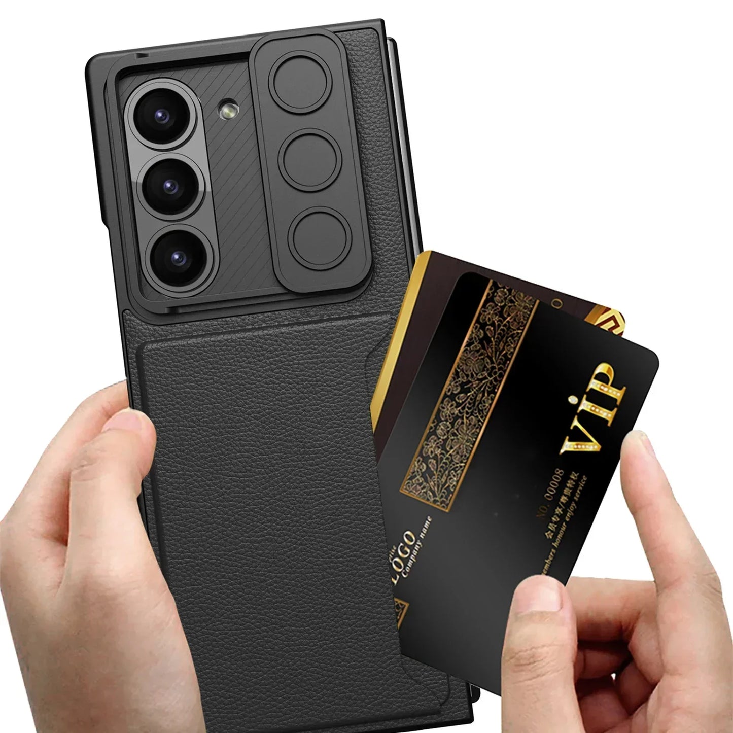 Camera Shutter Wallet Case For Galaxy Z Fold 6