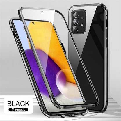 Samsung A72 Magnetic Case with Dual Glass on Front & Back