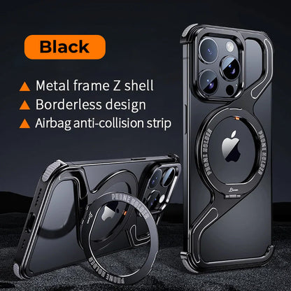 Z-shaped Metal Rotating Case for iPhone with Magsafe