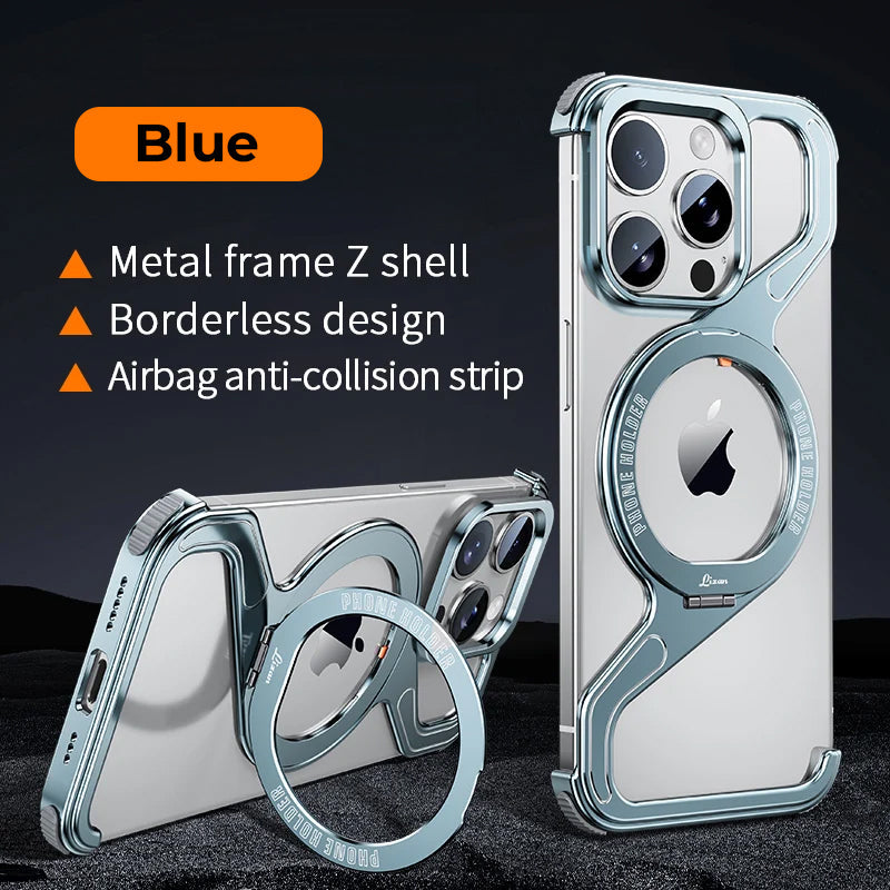 Z-shaped Metal Rotating Case for iPhone with Magsafe