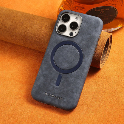 Classic Vintage Leather Magnetic iPhone Case