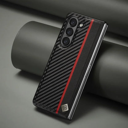 Hazel Carbon Fiber Texture Case For Galaxy Z Fold 6