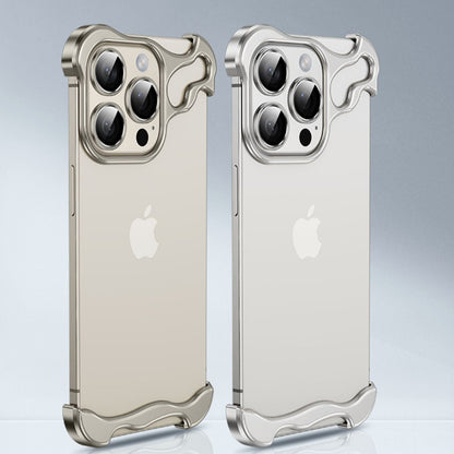 Luxury Minimal Metal Titanium Bumper Case for iPhone