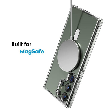 Galaxy S22 Ultra Magsafe Transparent Hard PC Back Case Cover