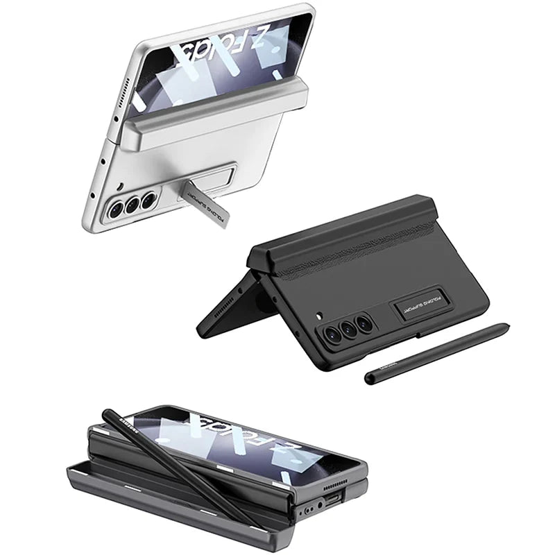 Magnetic Frame Kick Stand All-Included Case With S-Pen Slot For Z Fold 5