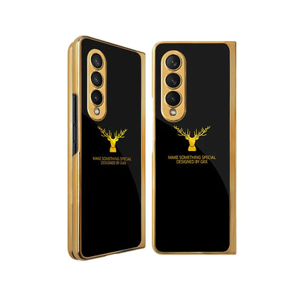 Samsung Galaxy Z Fold Series Deer Pattern Glass Case