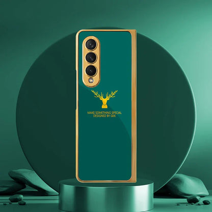 Samsung Galaxy Z Fold Series Deer Pattern Glass Case